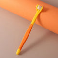 Pet toothbrush for dogs and cats in various colours including orange, dark green and yellow options