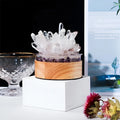 White Crystal Single Crystal Small Night Light 10x8.5cm USB powered in Cool Colour, Warm Colour and White options