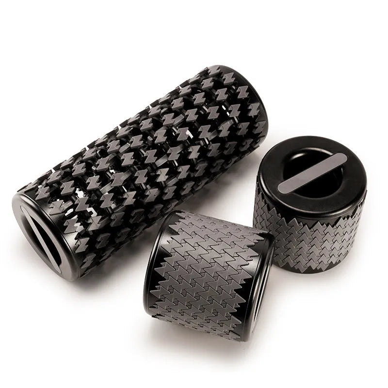 Adjustable telescopic foam roller in four colour options for home fitness and muscle relaxation