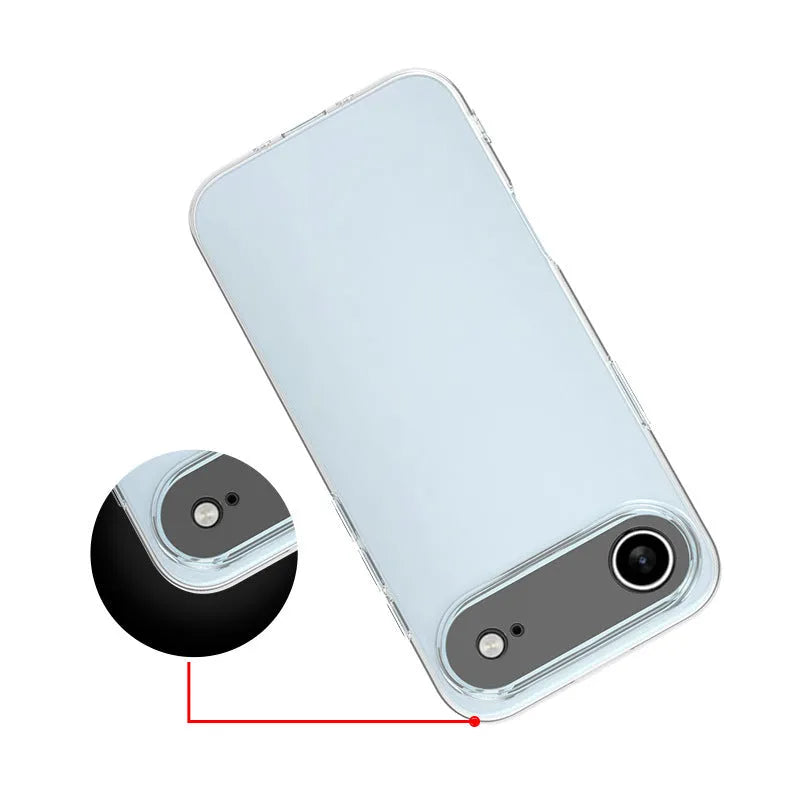 Transparent TPU anti-fall phone case with magnetic suction fits Apple iPhone 11 to 17 Pro Max