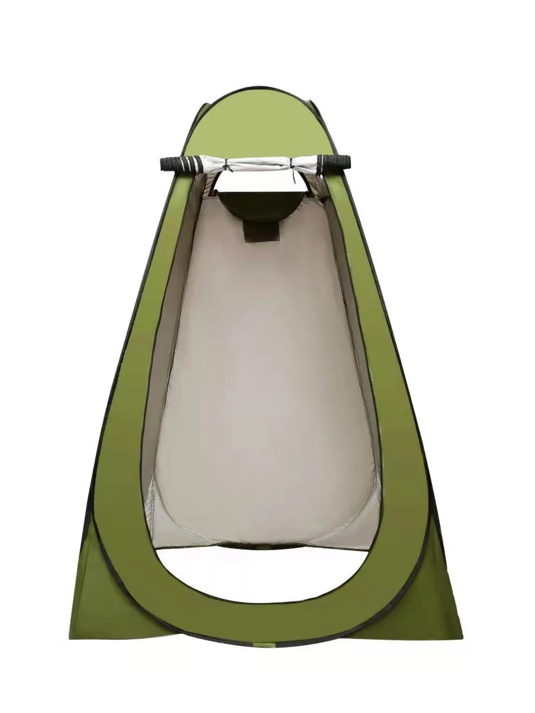 Quick-opening outdoor camping changing tent in blue with waterproof silver-coated polyester fabric