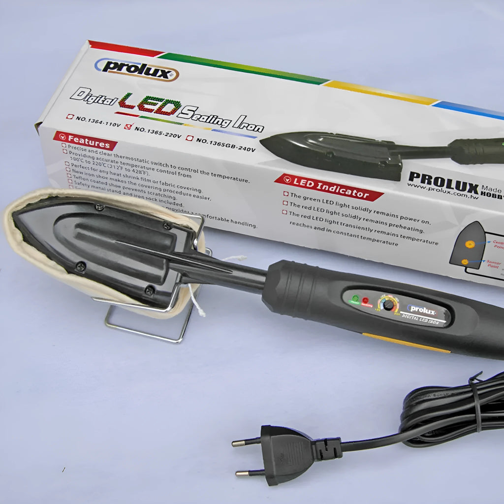 Electronic temperature control hot iron with digital display and EU plug