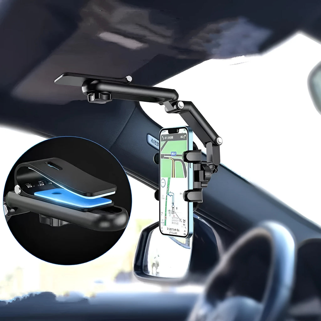 Car mount sun visor with buckle attachment for rear seat window installation