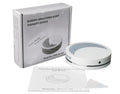 White ABS plastic sleep aid instrument with USB connector showing timer and music functions