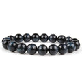 Natural tiger eye crystal bracelet with round beads in a choice of colours and sizes.