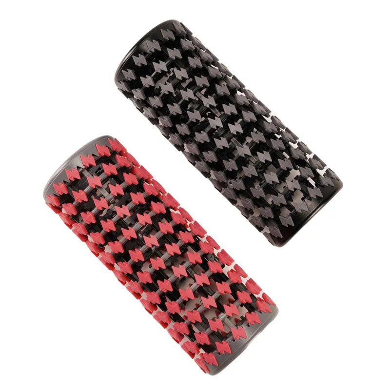 Adjustable telescopic foam roller in four colour options for home fitness and muscle relaxation