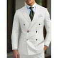 Men's regular fit two-piece suit in a light business style, shown in a choice of colours.