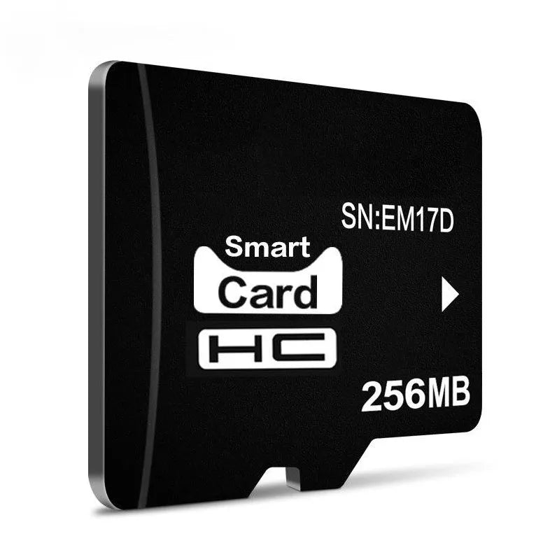 256MB TF series microSD memory card shown with dimensions of 11mm by 15mm.