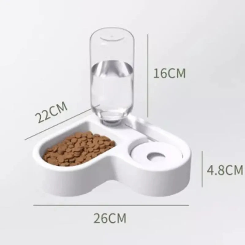 White automatic cat water fountain with pump and filter for indoor pet hydration
