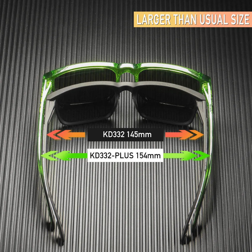 Square frame polarised sunglasses with TAC lenses and PC frame in multiple colour options