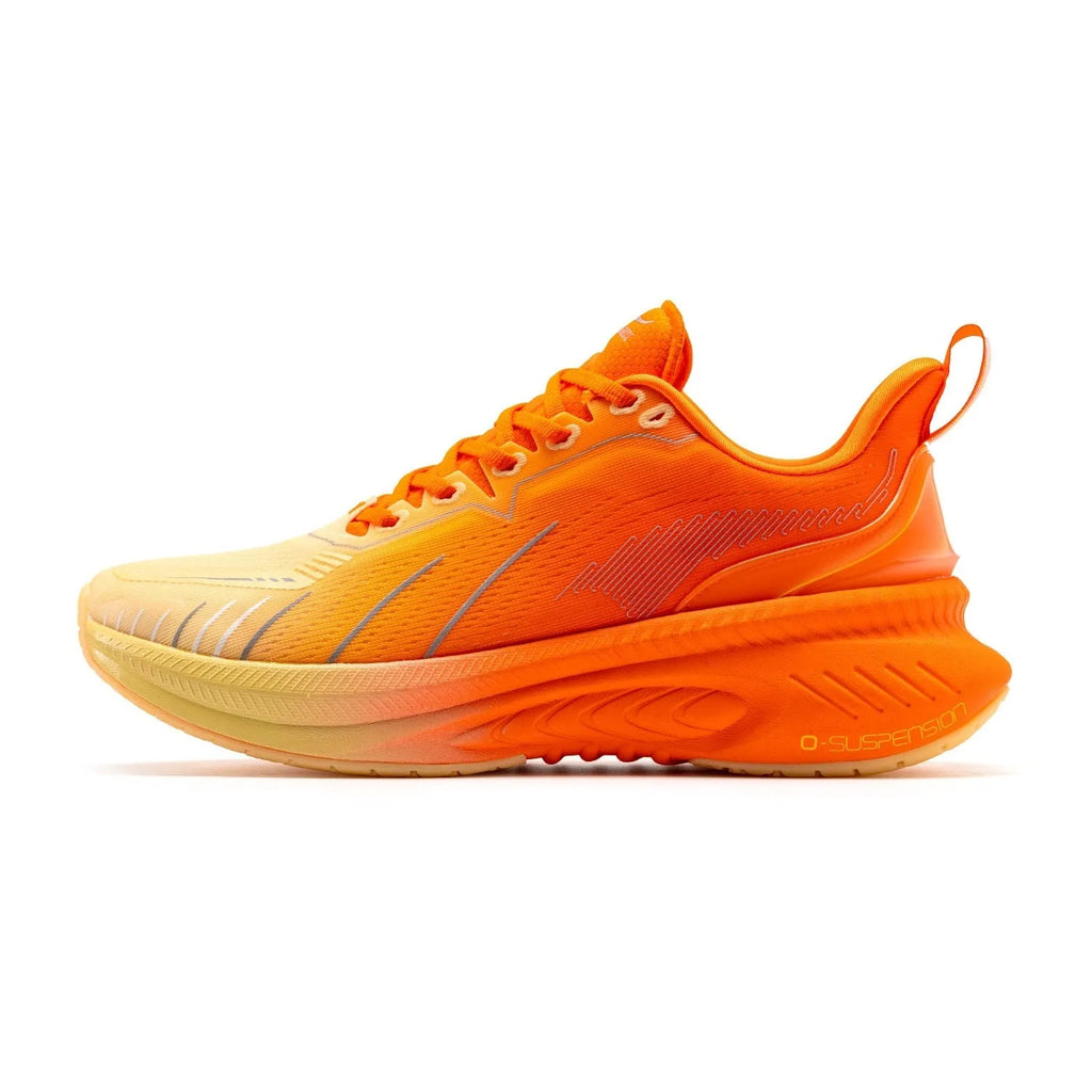 Low top running shoes in multiple colours with PU mesh upper and rubber sole.