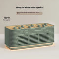 White noise sleep machine with Bluetooth audio in milk brown or Aurora green, 20Hz-20KHz frequency range