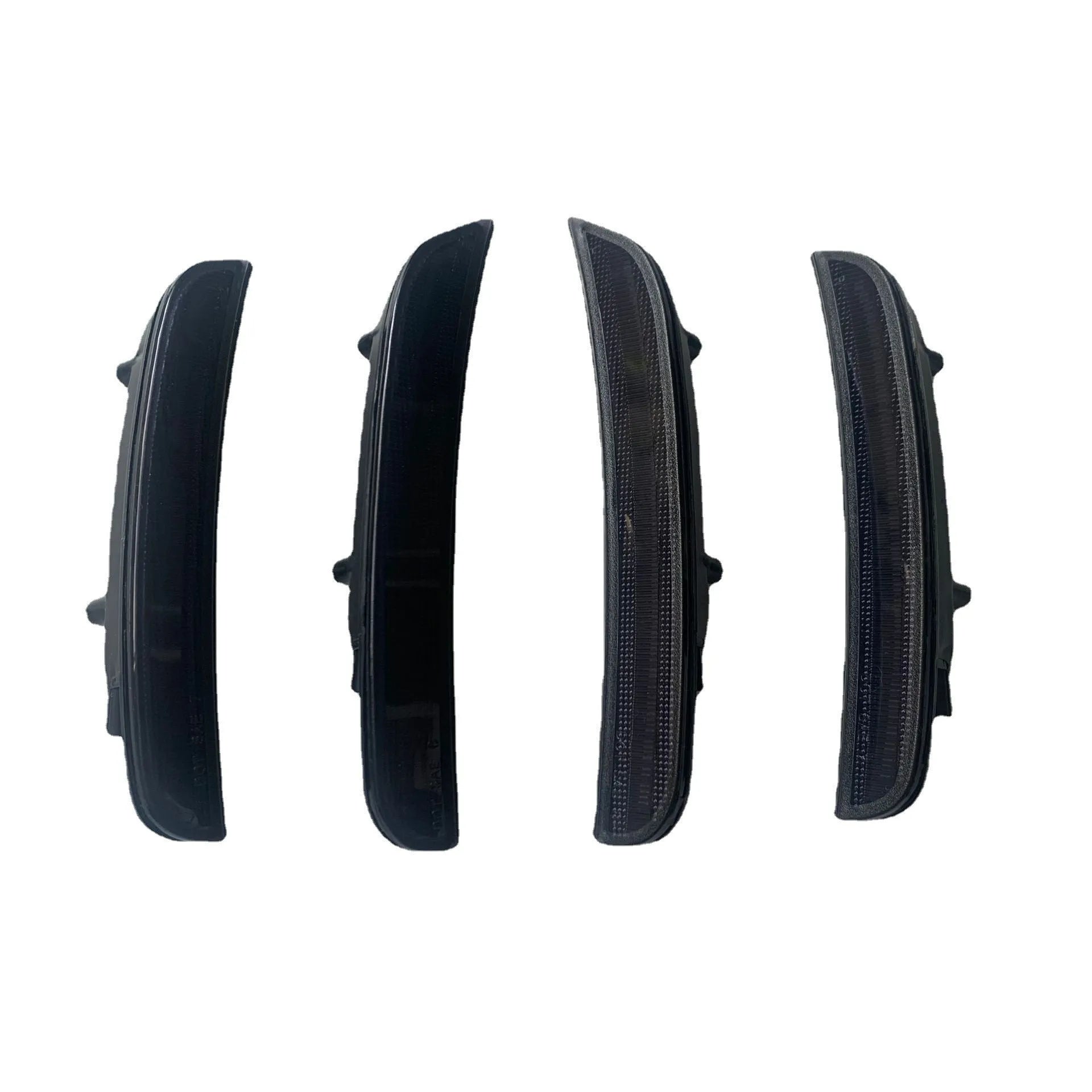 Dodge Challenger 2015-2020 replacement side turn signal light set showing front yellow and rear red units.