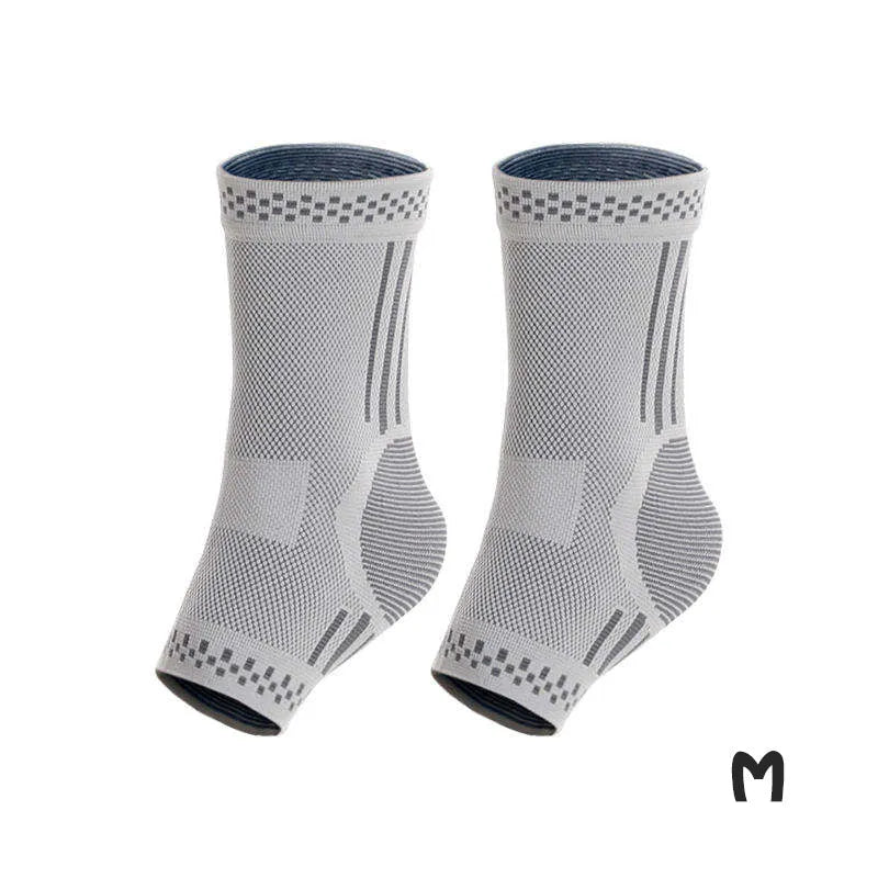 Graphene ankle brace compression sleeve for sprained ankle support with breathable fabric
