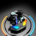 Black in-ear Bluetooth gaming headset for mobile phones with no audio delay.