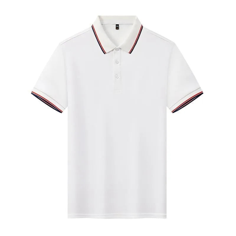 Youth wearing Ice Ion lapel short sleeve polo shirt in thin nylon polyester fabric