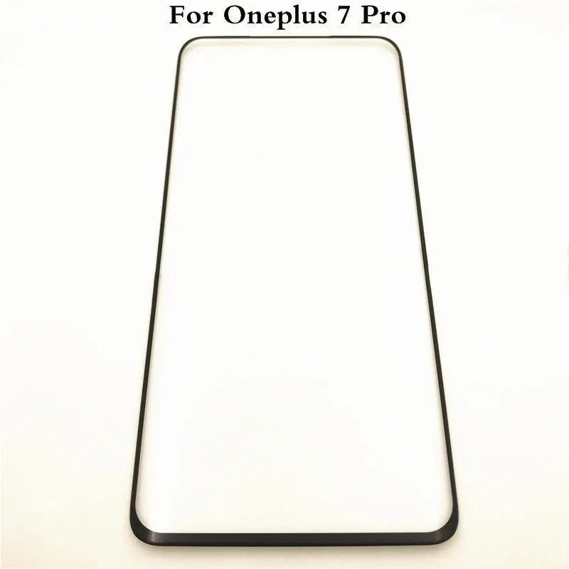 OnePlus 7 Pro replacement glass touch screen with OCA adhesive and manufacturer logo