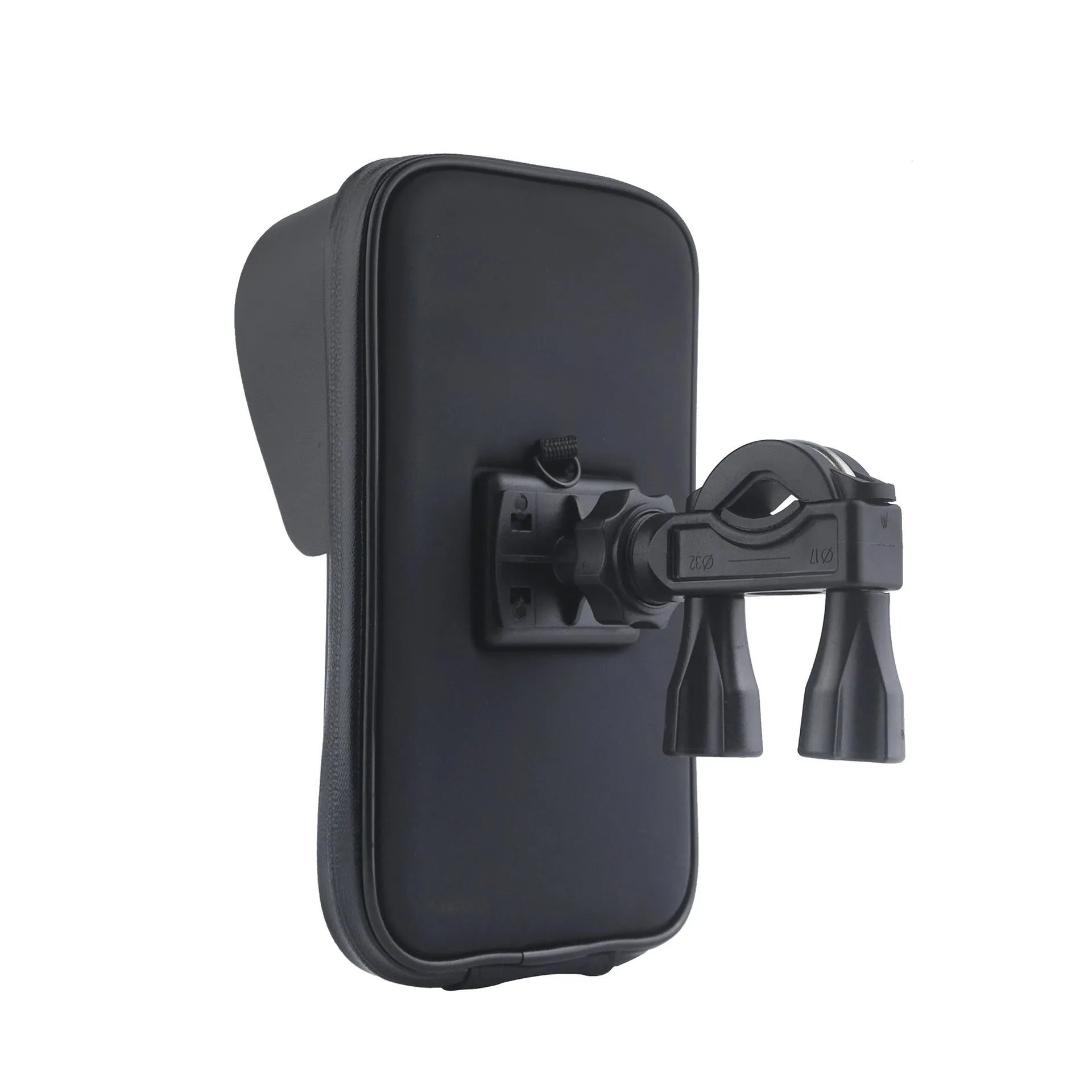 Waterproof cycling phone bag bracket mounted on bicycle handlebars with 6.5 inch capacity