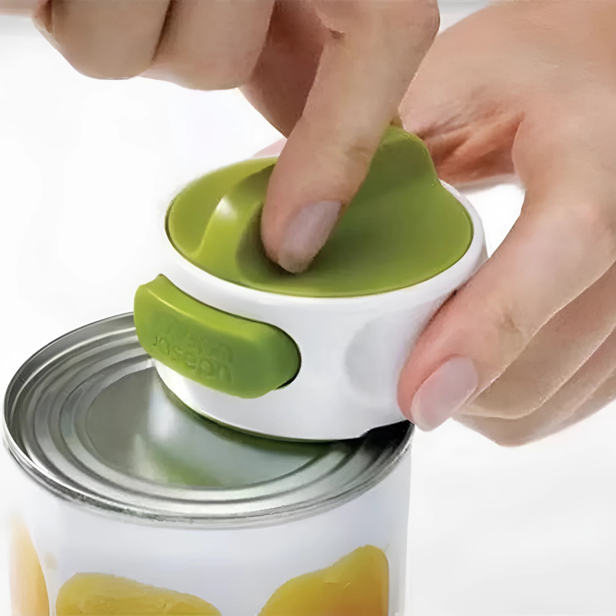 Green or red stainless steel lid opener bottle opener measuring 6.7 cm