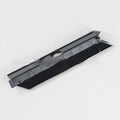 A black plastic hard drive bay cover for a 3.5-inch slot, shown alongside a white version.
