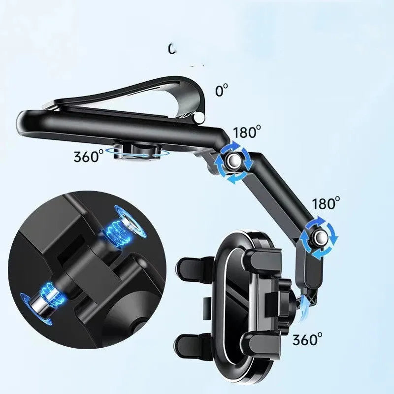Car mount sun visor with buckle attachment for rear seat window installation