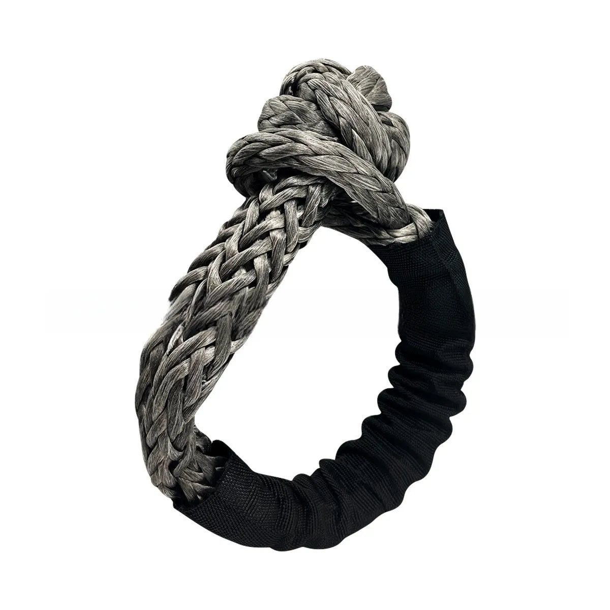 Polymer pimple soft shackle trailer rope for vehicle recovery with 12mm diameter and multiple colour options