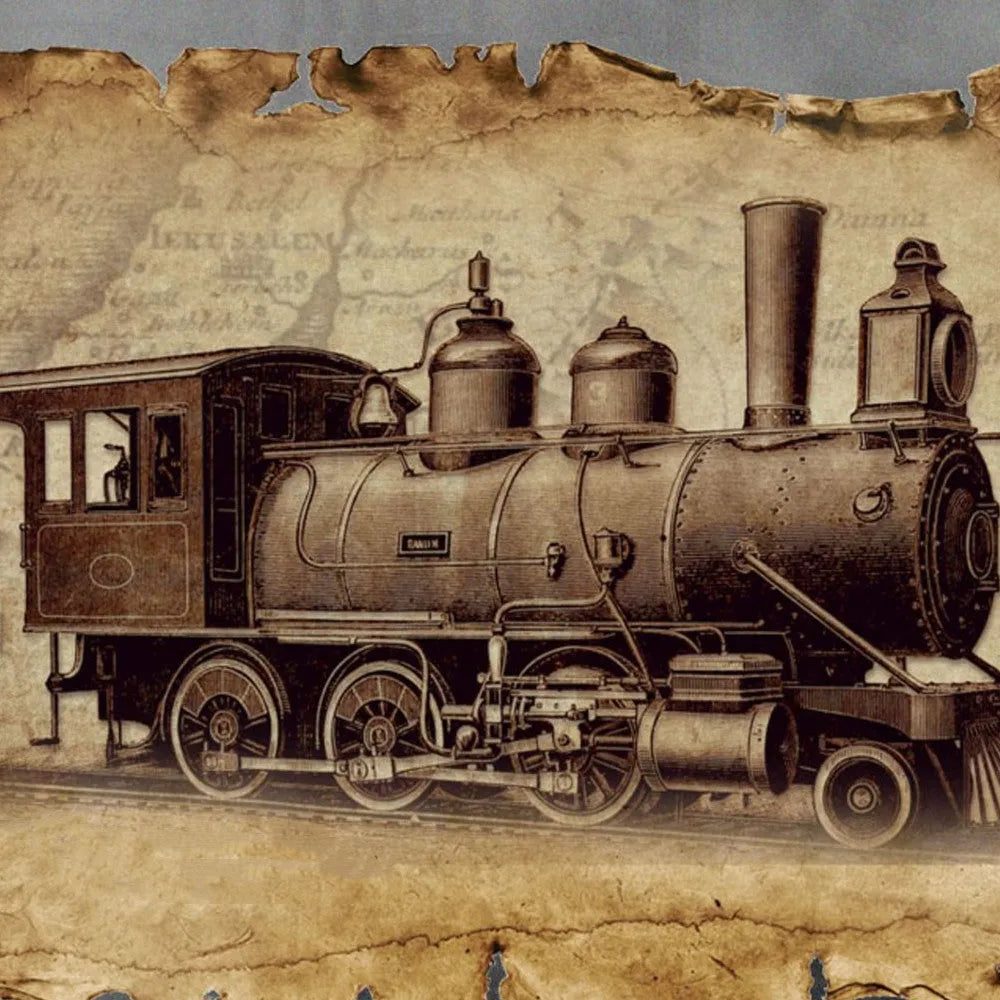 Metal colour printing assembled model puzzle toy MG steam locomotive brass stainless steel 17x5x8cm