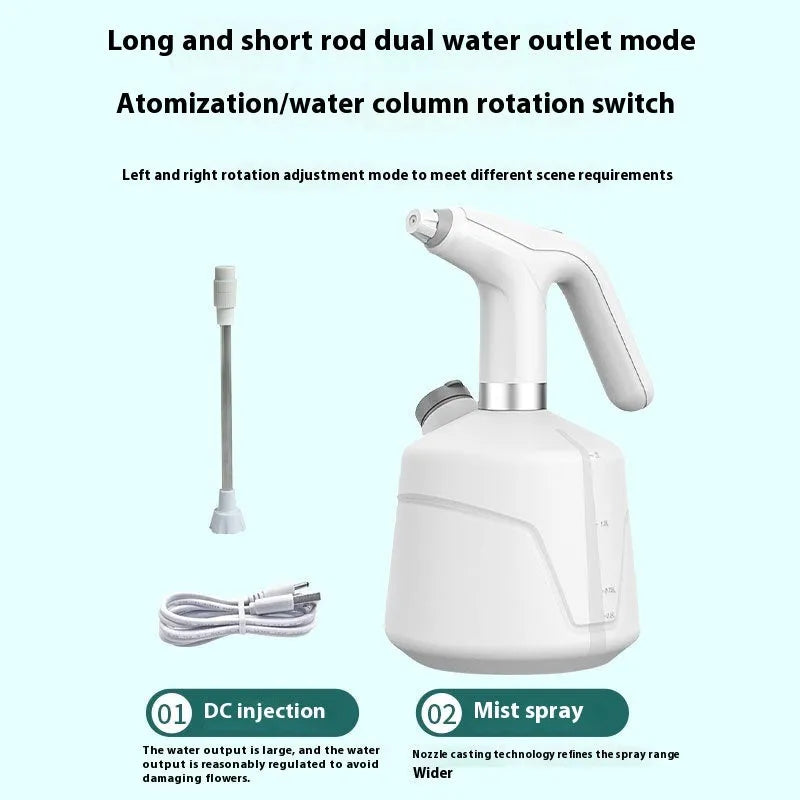 Electric watering flower sprayer 2L sprinkling can for gardening