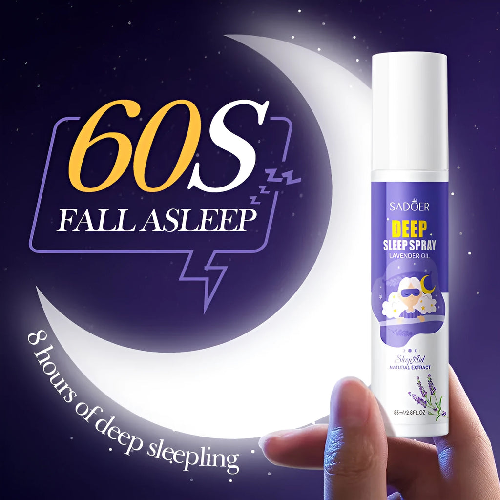 85ml fatigue relief sleep spray bottle for universal skin types