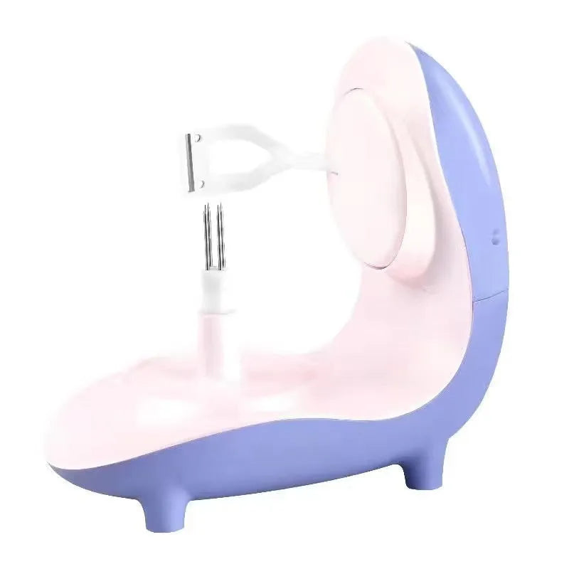 Purple USB charging electric peeling machine with stainless steel material for household fruit and vegetable prep