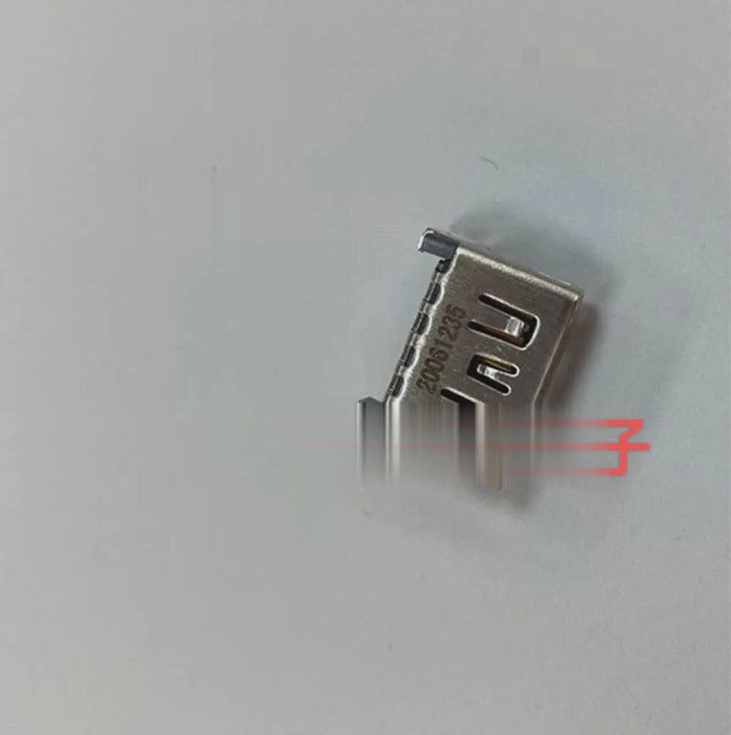 Silver HDMI host interface socket for game machine accessories with metal construction