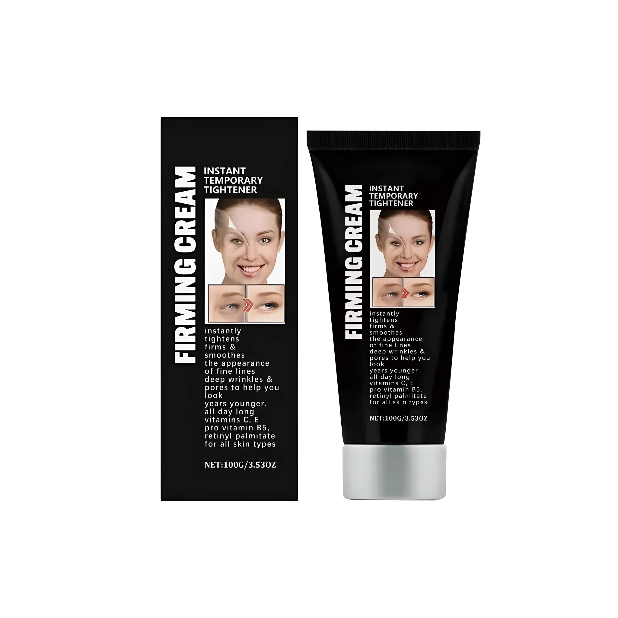 50g jar of anti wrinkle and firming face cream with retinol palmitate and vitamins