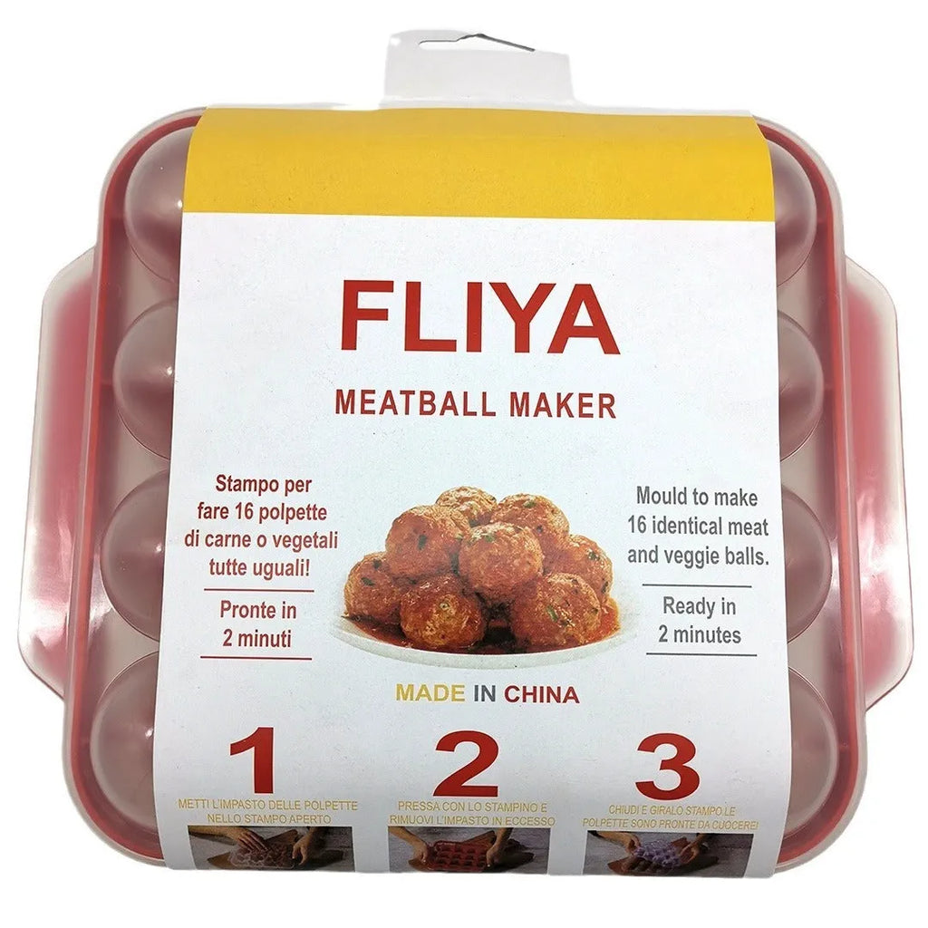 PP fish ball rice ball mold maker, 22 x 19.5 x 8 cm, in green, blue, yellow, or red