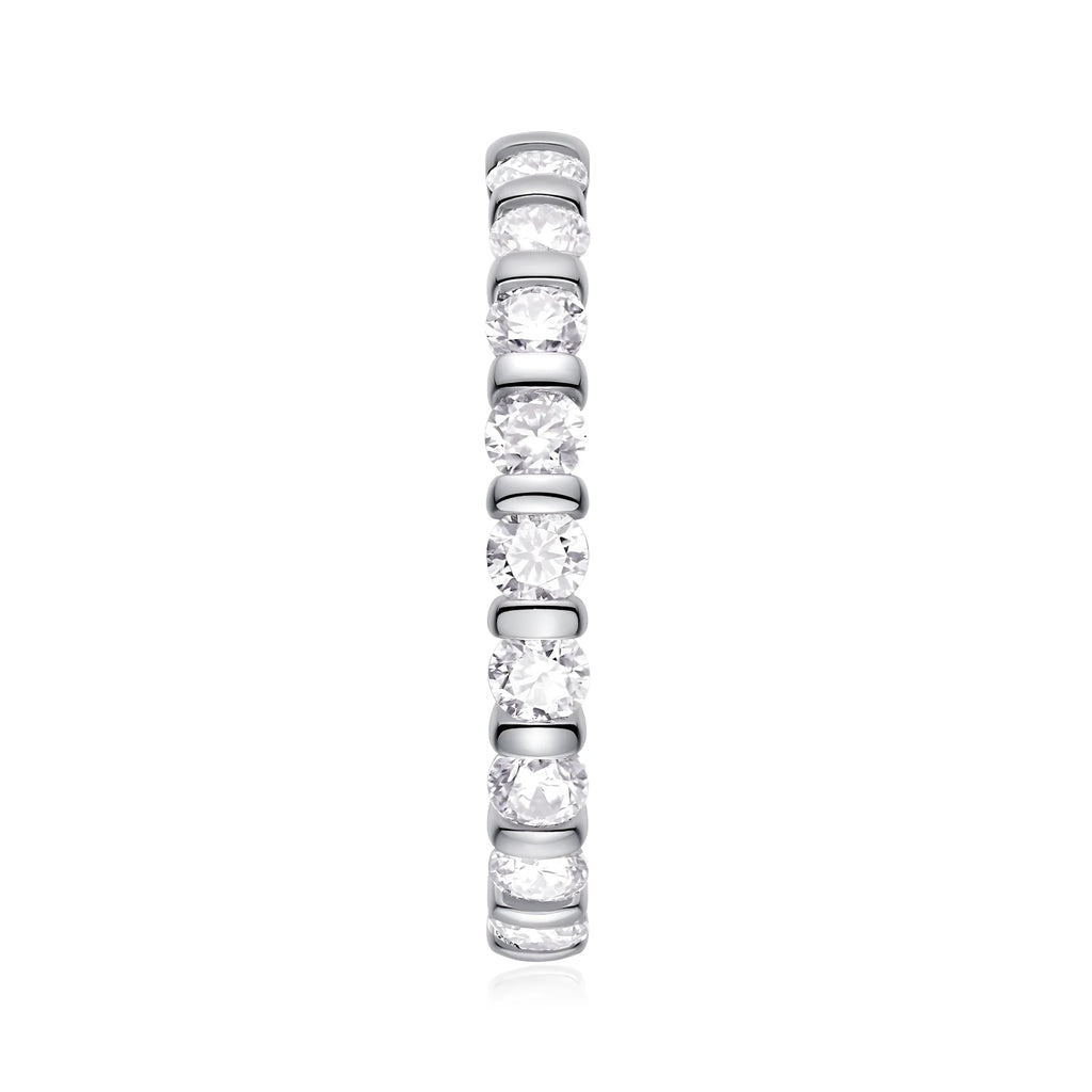 S925 silver moissanite wedding ring set with platinum plating, shown in gold, platinum, and rose gold finishes.