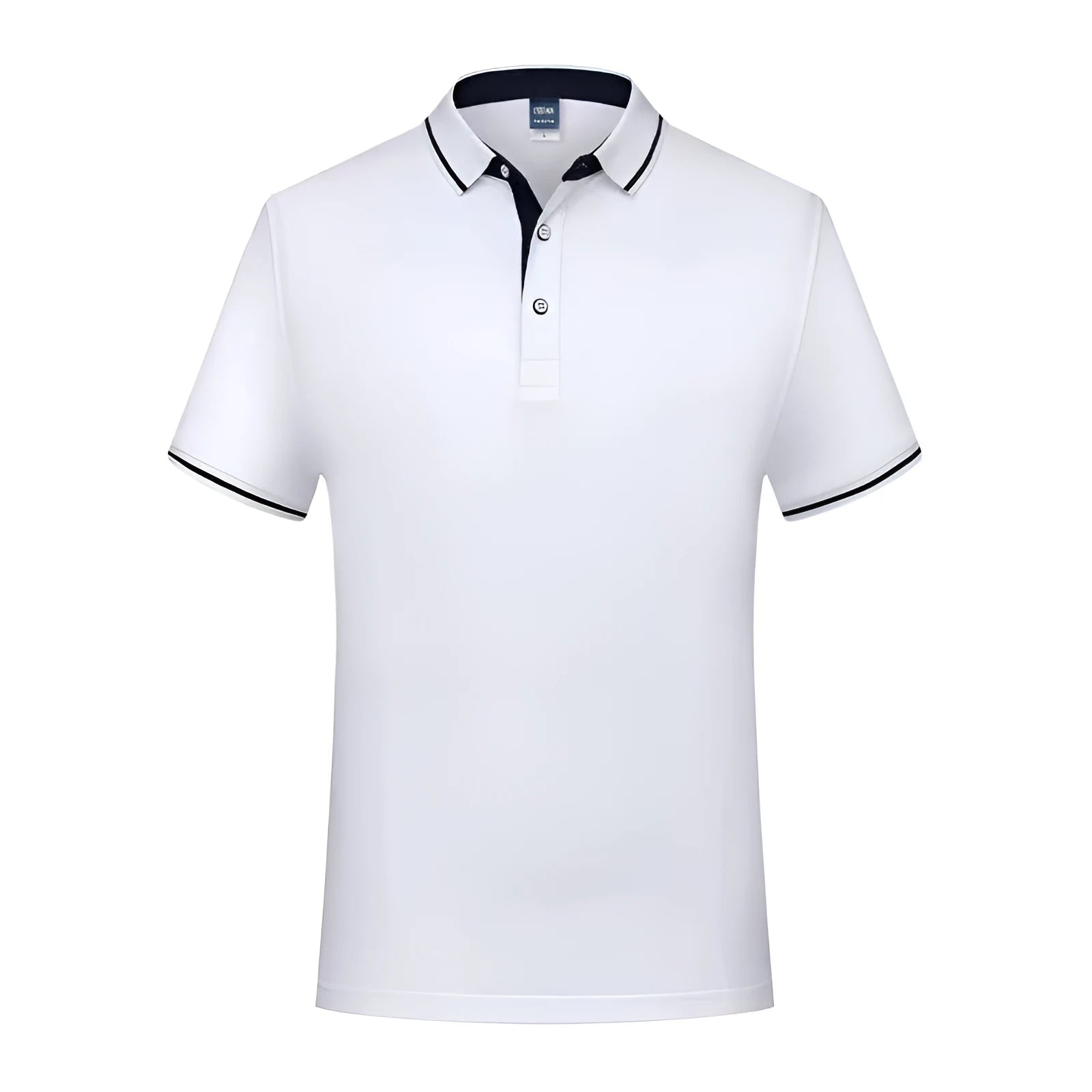 Men's solid colour stand collar business shirt in pure cotton with Chinese style design