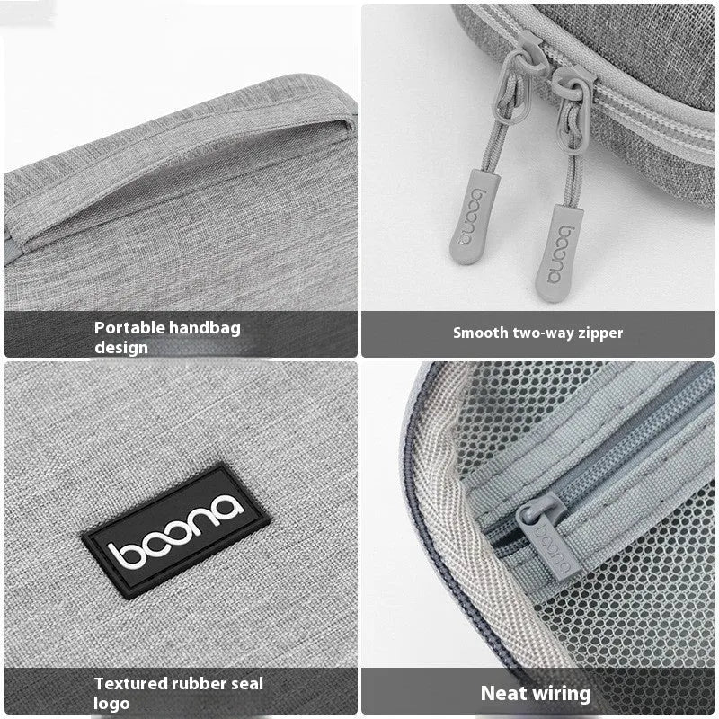 Multifunctional digital storage bag in grey or black, EVA material, 3kg load, BN-F012