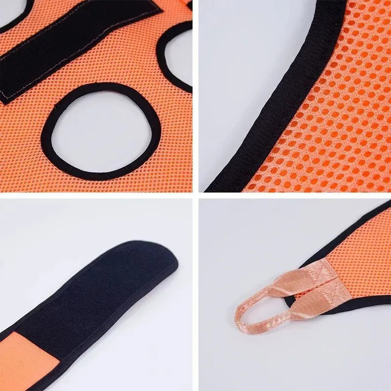 Cat grooming restraint bag in three sizes with adjustable neck closure for bath and nail trimming