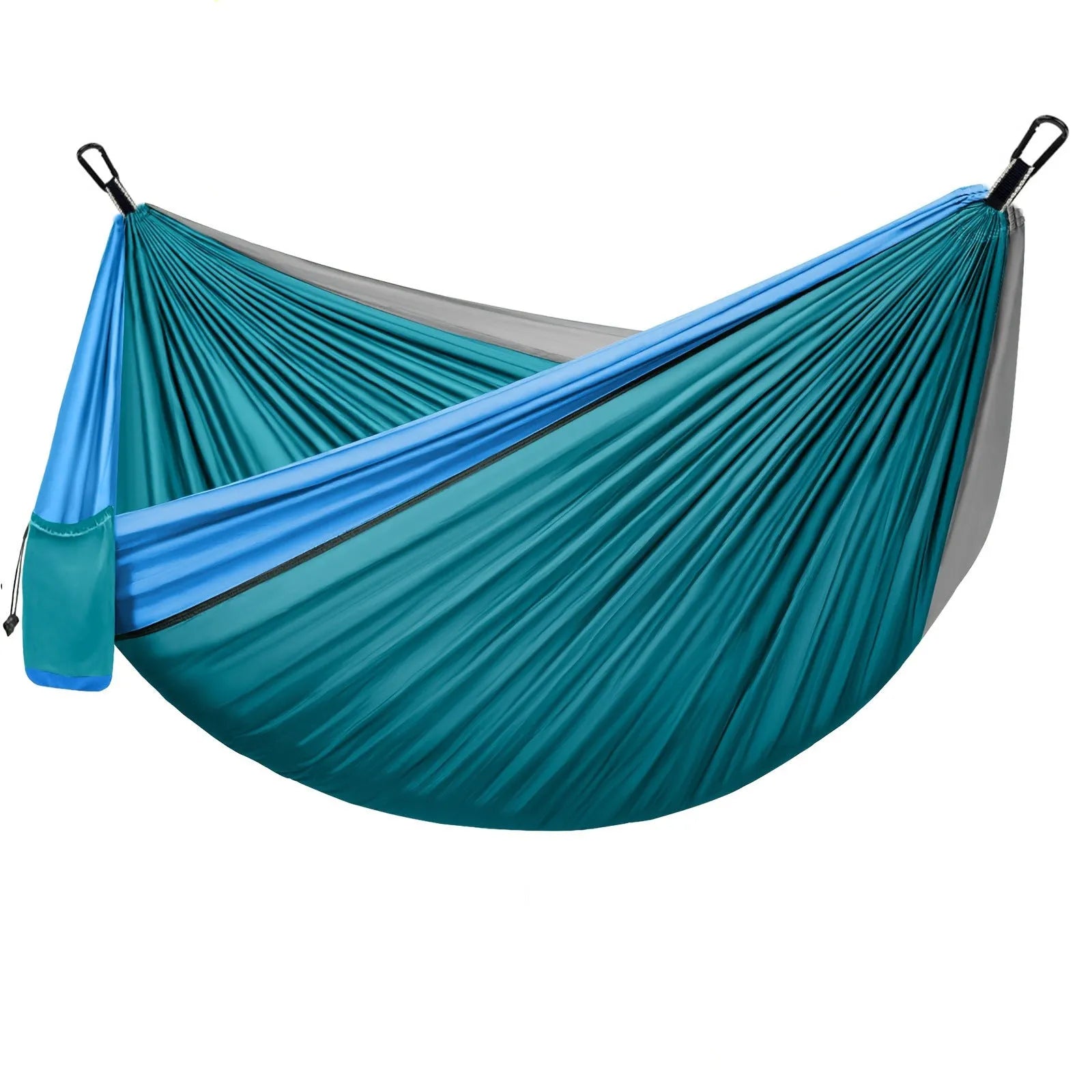 Parachute nylon hammock glider 300x200cm with tether and metal buckles in outdoor setting