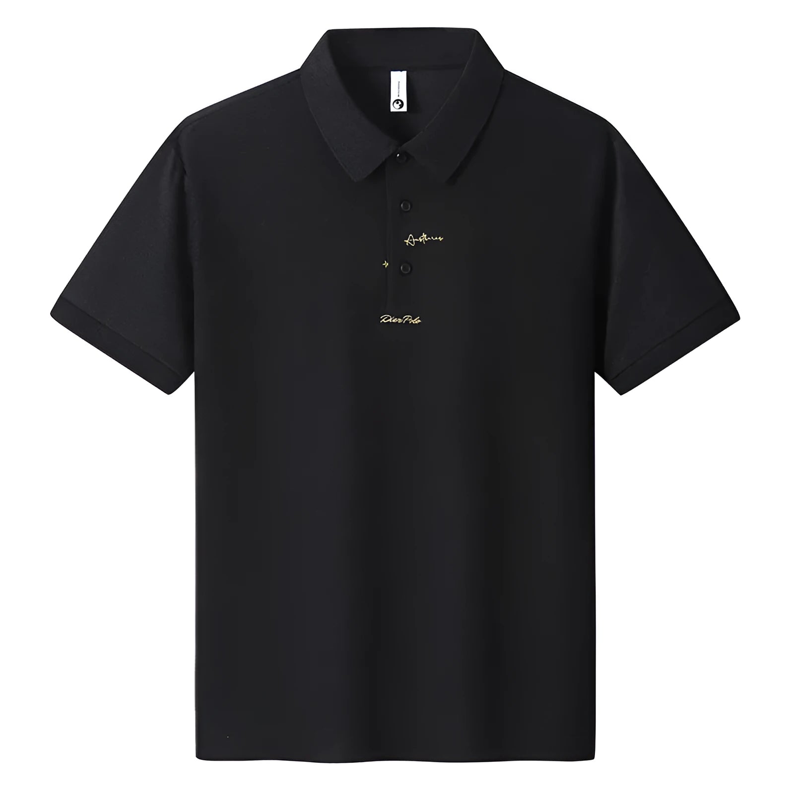 Men's loose-fit casual cotton T-shirt shown in multiple colours including black, green, and pink.
