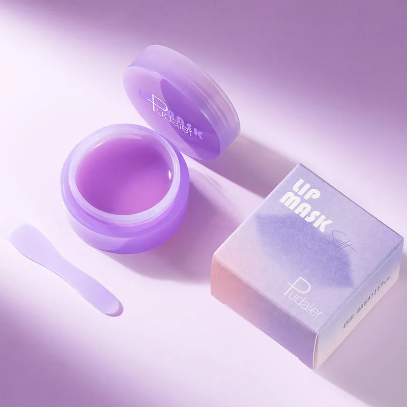 10ml exfoliating lip balm tub with applicator scraper for moisturising and softening cutin.
