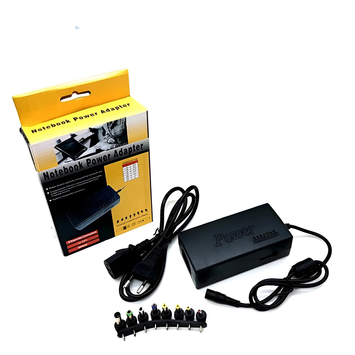KDP-96W multi-functional charger with 220V input and 12V-24V output for monitor and laptop, 11.5 x 5.5 x 3.7 cm