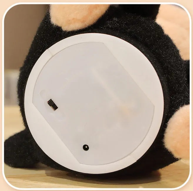 Electric puppy bee plush toy 25cm singing wagging tail USB rechargeable baby toy