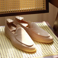 British handmade men's leather loafers in various colours with TPR sole for summer wear