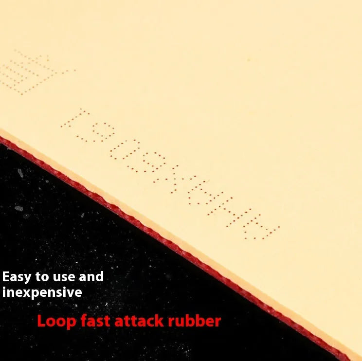 Fast Attack Sticky Classic-50 table tennis racket with red or black PF4-50 rubber options.