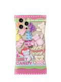 Cartoon gummy bear TPU phone case in Colourful Candy for iPhone 14 13 12 11 Pro Max XR 8