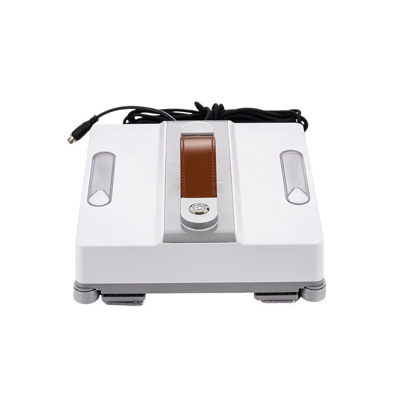 White intelligent window cleaning robot device for high-rise glass surfaces