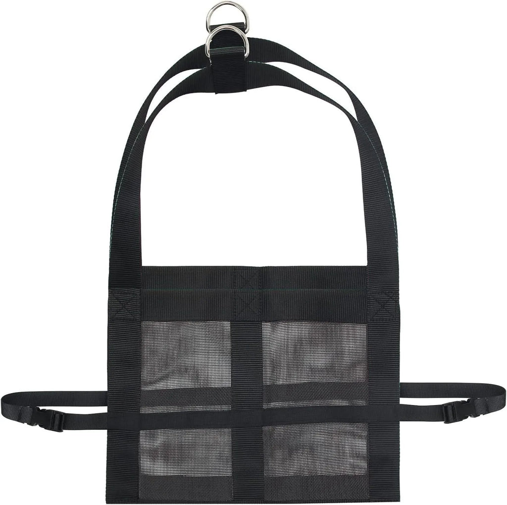 Black calf weighing sling measuring 35cm by 150cm for large dogs and livestock weighing