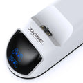 Green LED breathing light USB contact charger handle on a desk next to a phone.