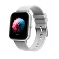 A Bluetooth smart watch with a TFT screen on a wrist strap, shown in black, silver, pink, or khaki colour options.