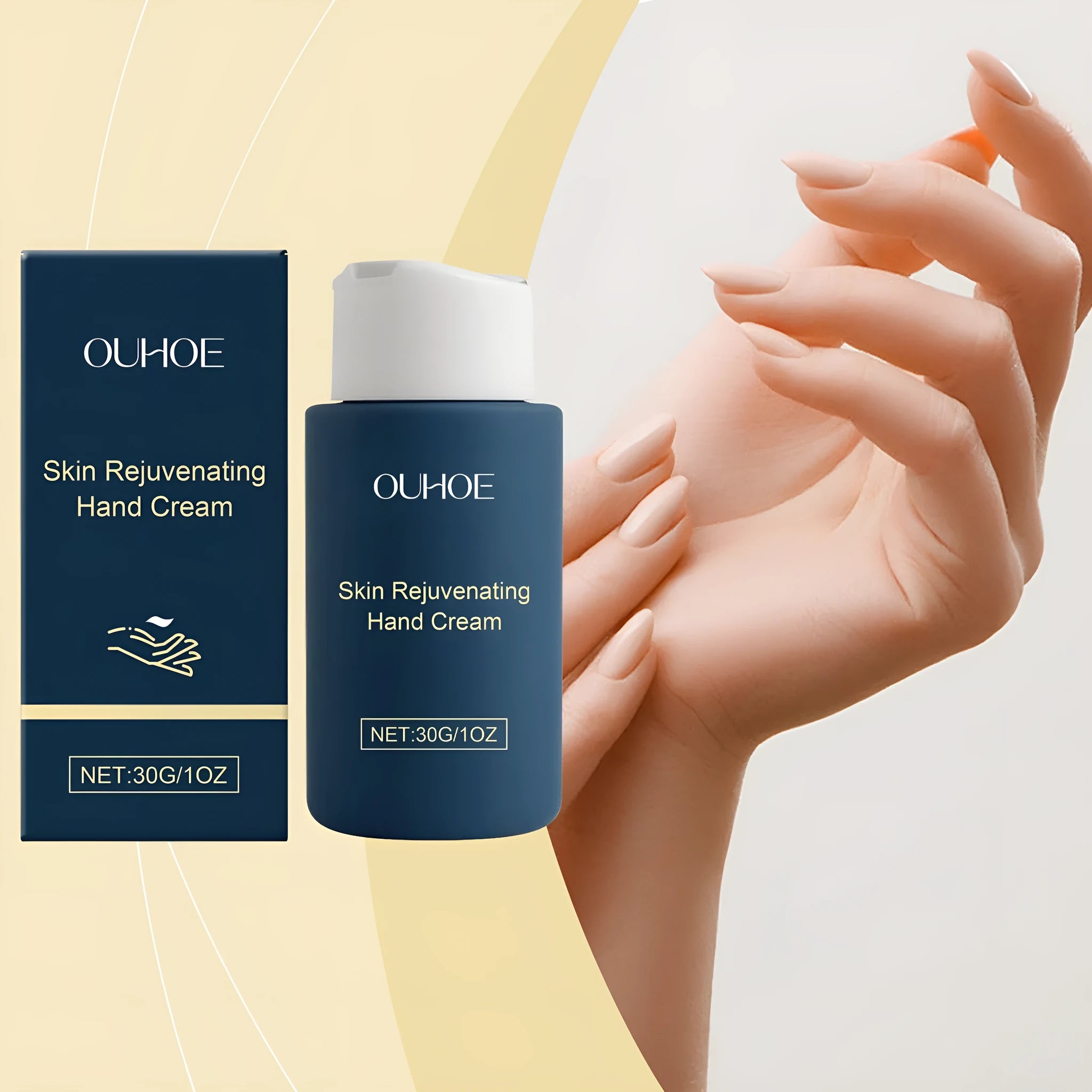 30g hand cream tube with retinol and hyaluronic acid for universal skin types